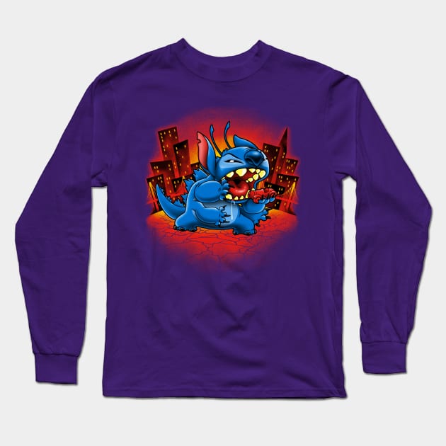 Stitchzilla Long Sleeve T-Shirt by harebrained